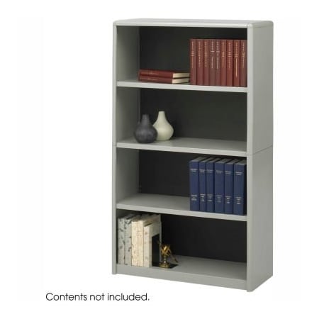 Safco 4-Shelf Economy Bookcase - Gray 7172GR***